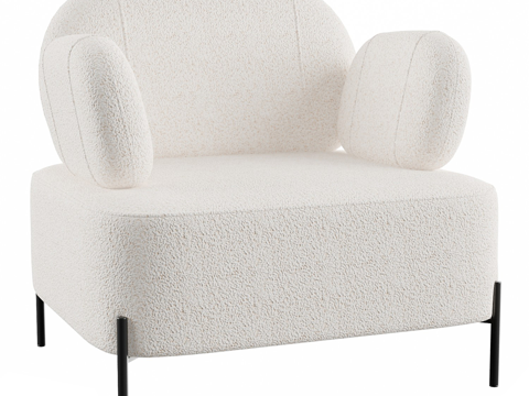  现代简约单人沙发 单人沙发 简约沙发 休闲沙发 客厅沙发3d模型 