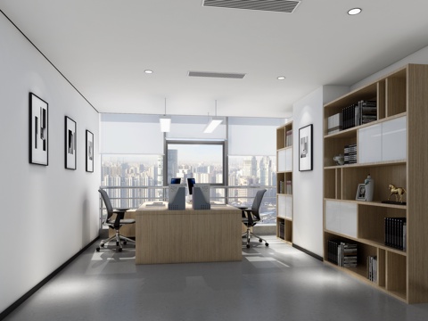  经理办公室3d模型 