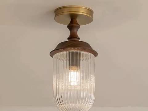 中古吸顶灯 装饰灯su模型