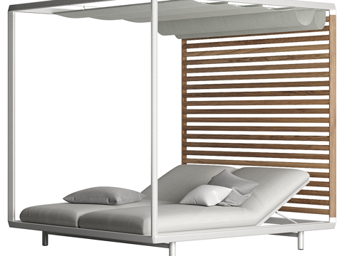  现代极简 Pavilion Canopy 沙发床3d模型 