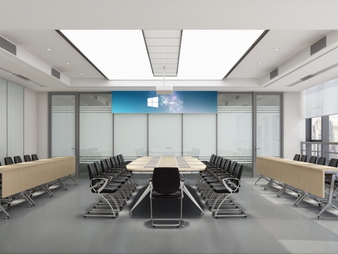  会议室3d模型 
