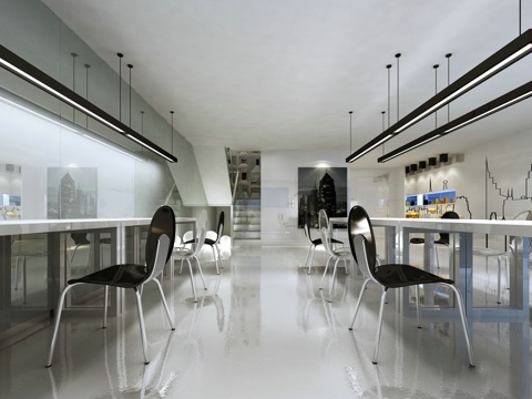 60平办公空间施工图cad施工图