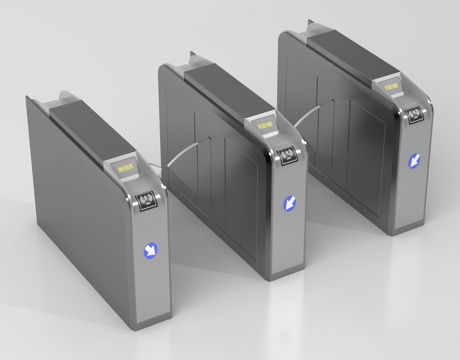 现代门禁 闸机 门禁机 闸门 感应门su模型