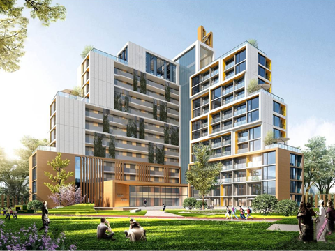 现代学校宿舍 学校建筑su模型