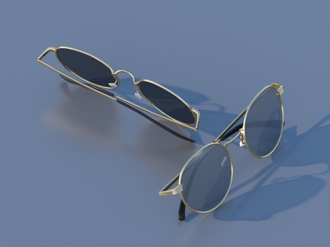 眼镜 墨镜 太阳镜 防晒镜 近视镜3d模型