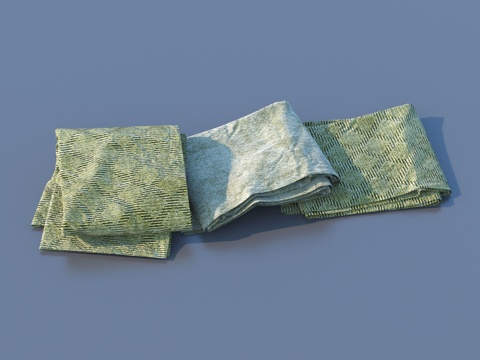 被子 毛巾 布料3d模型