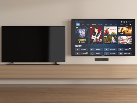 现代电视 液晶电视su模型