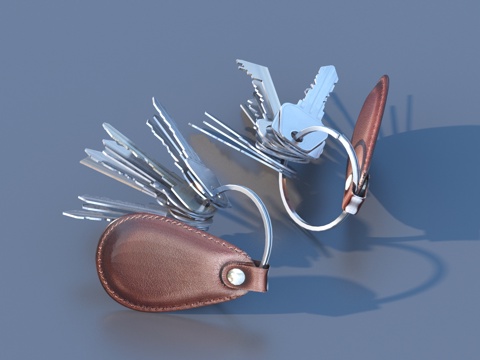 钥匙 钥匙串3d模型