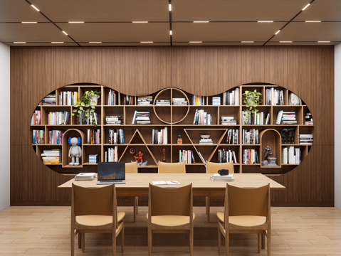 现代创意书柜 创意书架 展柜展架 置物架装饰架 图书馆书柜su模型su模型