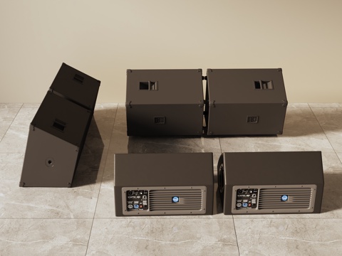  舞台音响3d模型 