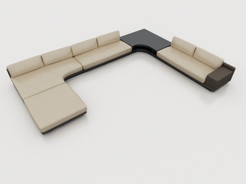  Malerba 组合沙发 异形沙发 多人沙发3d模型 