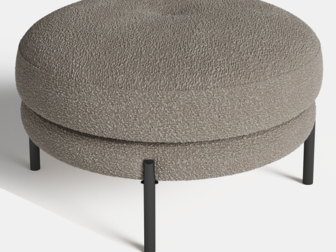  北欧简约沙发矮凳 矮凳 简约矮凳 凳子3d模型 