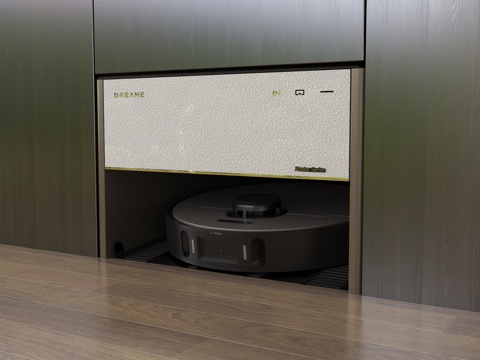 现代智能扫地机器人 拖地机器人 扫拖一体su模型