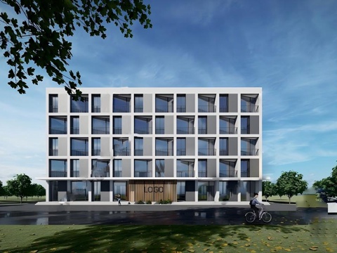 现代职工公寓 学生公寓 宿舍楼su模型