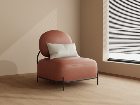 单人沙发su模型