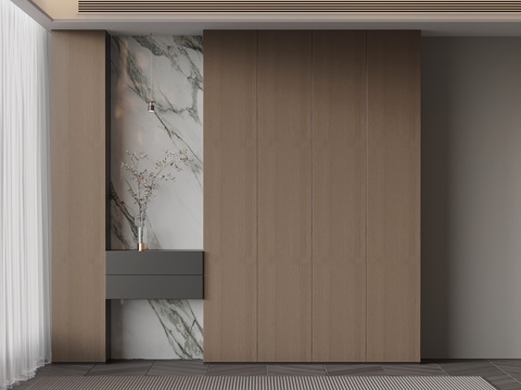  现代意式鞋柜 入户玄关柜3d模型 