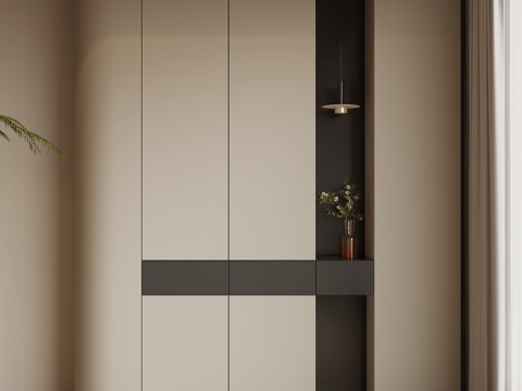  现代简约鞋柜 入户鞋柜3d模型 