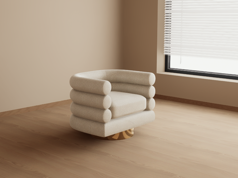 单人沙发su模型