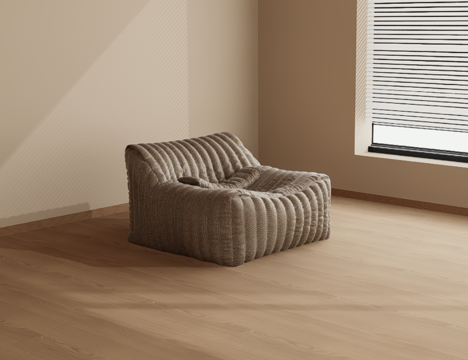 懒人沙发su模型