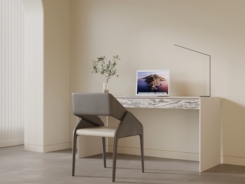 现代书桌椅su模型