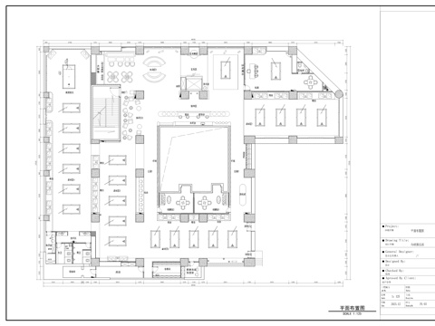 桌球馆，台球馆施工图cad施工图