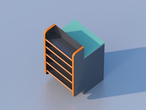  展示柜 超市柜 商品柜 柜子 商场3d模型 