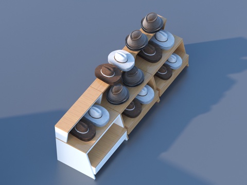  展示柜 超市柜 商品柜 柜子 商场3d模型 