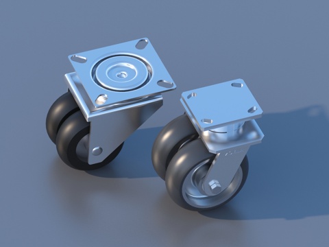 轮子 万向轮3d模型