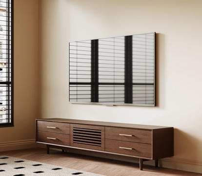 复古电视柜 法式中古电视柜su模型