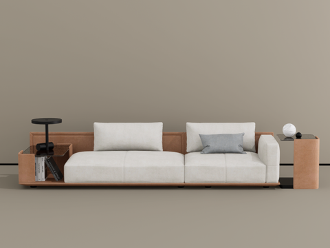 三人沙发su模型