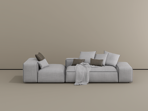 双人沙发su模型