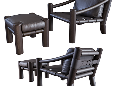  现代意式 Monologue Elephant 休闲椅脚凳3d模型 