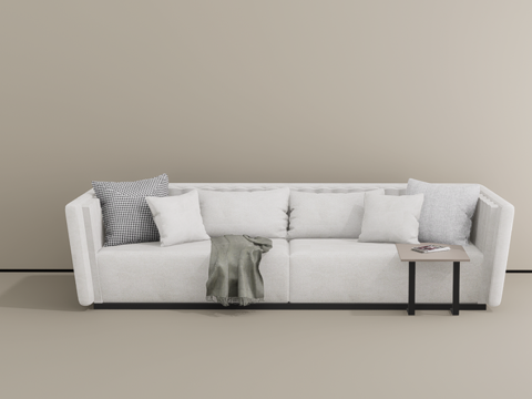 三人沙发su模型