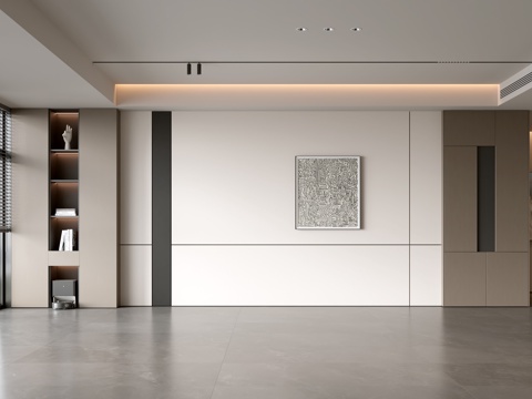  意式客厅 现代客厅 沙发背景墙 轻奢客厅 客厅背景3d模型 