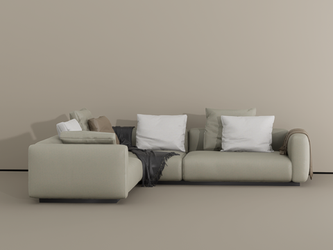 多人沙发su模型