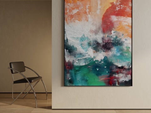  现代装饰画 装饰画 意式装饰画 挂画 现代抽象挂画3d模型 