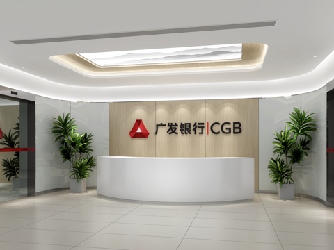  前台门厅接待3d模型 