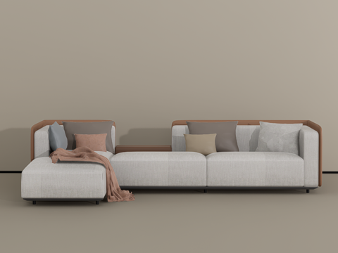  多人沙发su模型 