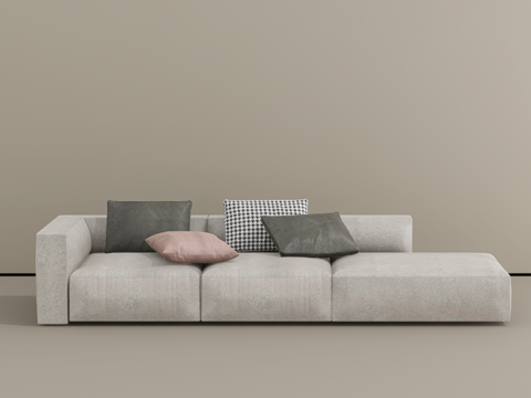 多人沙发su模型