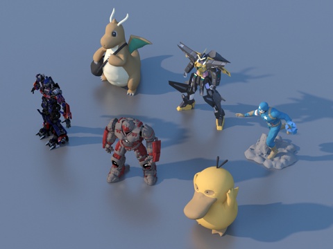  卡通 玩具 摆件 游戏人物 游戏角色 玩具手办3d模型 