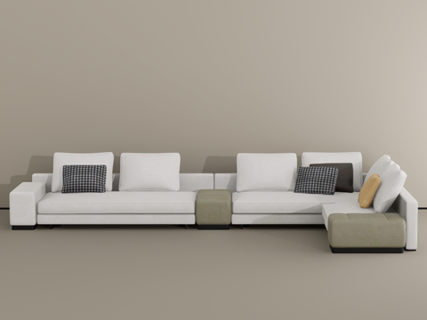 多人沙发su模型