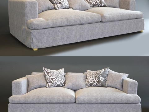  现代双人沙发 沙发 双人沙发3d模型 