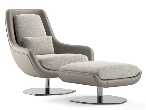  现代意式 Domkapa Elba 扶手椅3d模型 