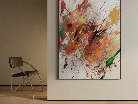  现代装饰画 装饰画 意式装饰画 挂画 现代抽象挂画3d模型 