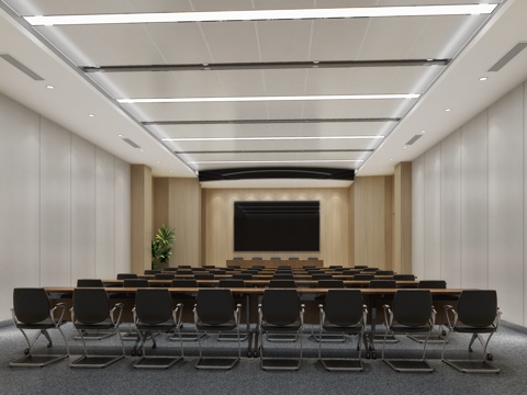  会议室3d模型 