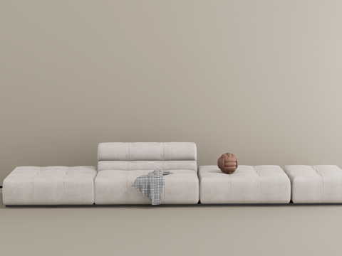  多人沙发su模型 