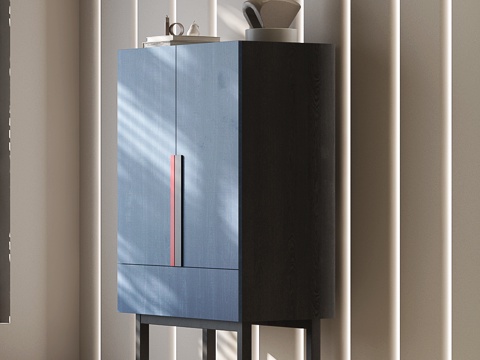 现代意式边柜 意式装饰柜 意式玄关柜 现代边柜 意式储物柜3d模型