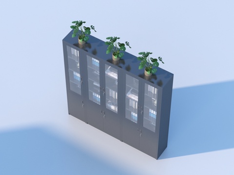  文件柜 文创柜 展示柜3d模型3d模型 