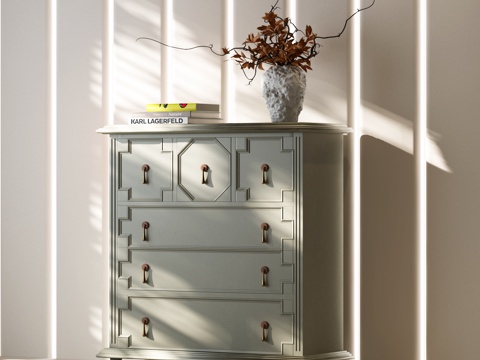 美式斗柜 美式装饰柜 美式玄关柜 美式餐边柜 美式边柜su模型