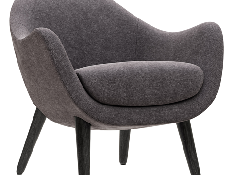  现代意式 Poliform 布艺扶手椅3d模型 